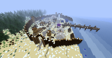 Main town on the Test Island map - no NPC's yet.